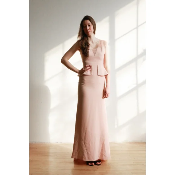 BCBGMaxAzria Dresses Bcbg Light Pink Gown Poshmark